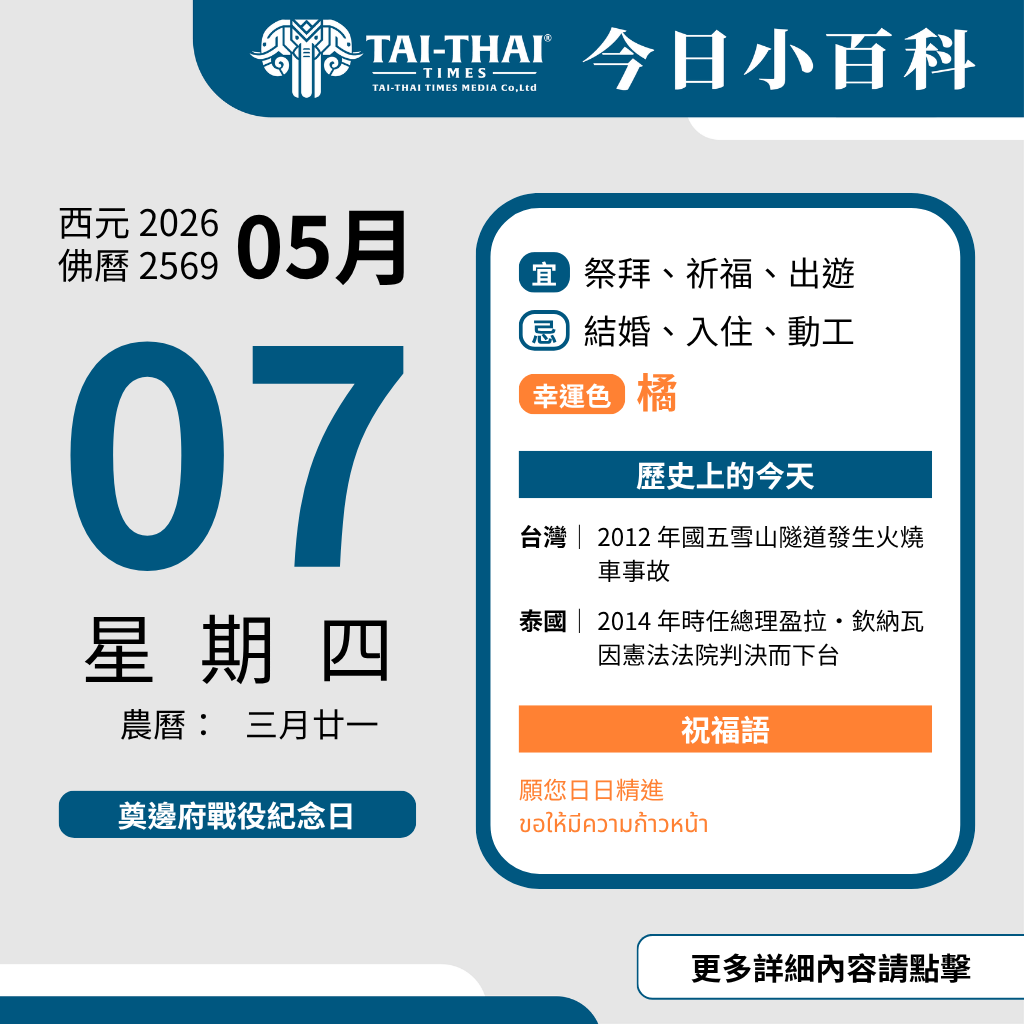 2026 年 05 月 07 日 星期四